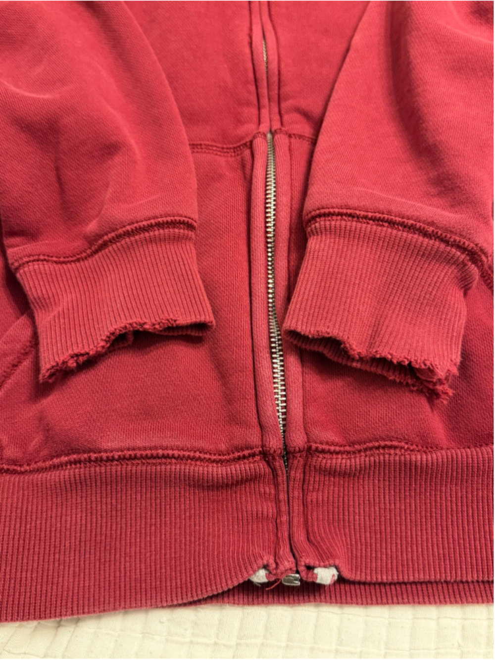 Women's Nike Florida State Full Zip Hoodie Red Beige Size M - Picture 6 of 10